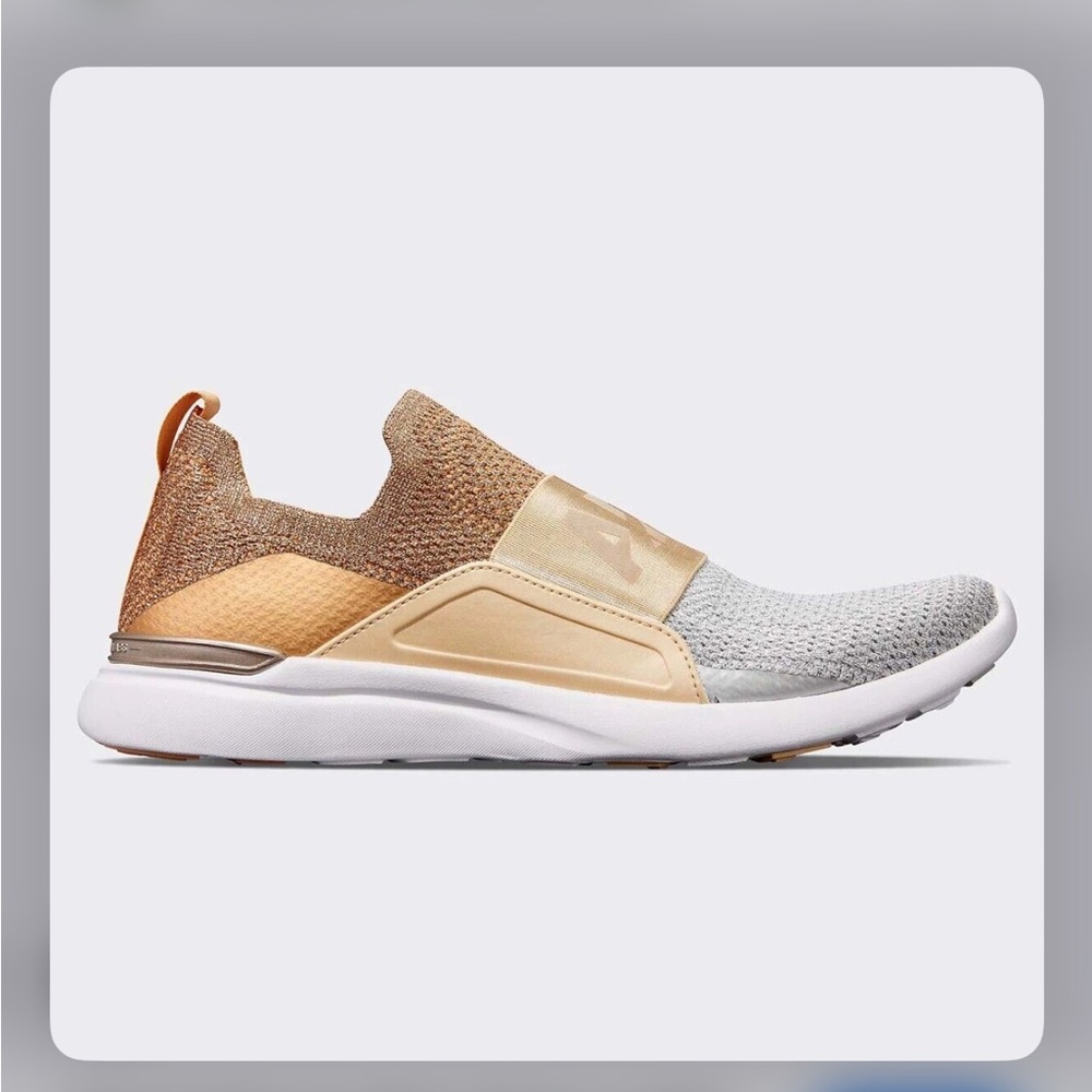 NWOB APL Women's TechLoom Bliss Rose Gold Metallic Silver